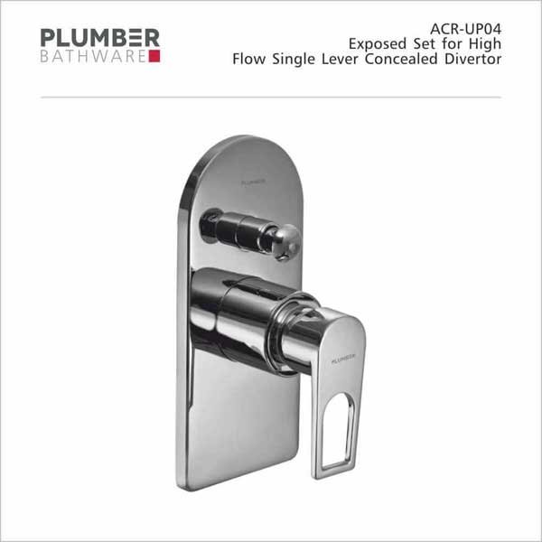 Plumber - Archer Series - Exposed Set for High Flow Single Lever Divertor - ACR-UP04