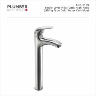 Plumber - Angle Series - Single Lever Pillar Cock High Neck - ANG-1109