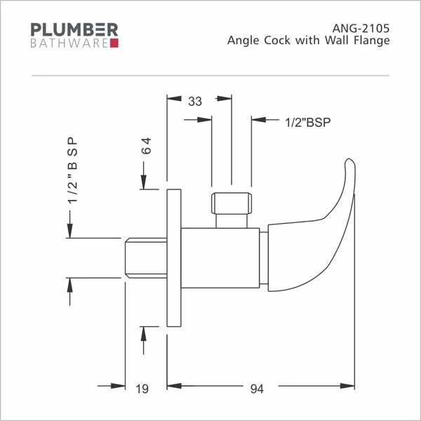 Plumber - Angel Series - Angle Cock - ANG 2105 - Image 2