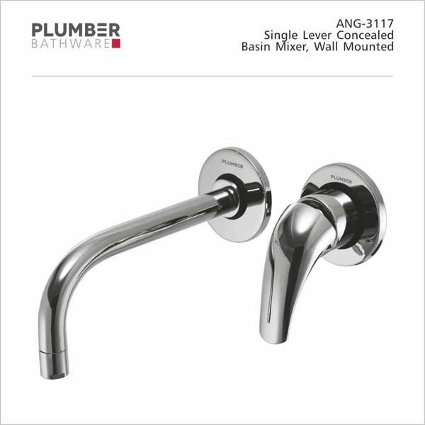 Plumber - Angle Series - Single Lever Concealed Basin Mixer - ANG-3117