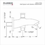 Plumber - Angel Series - Wall Spout Button - ANG 4106 - Image 2
