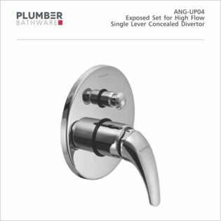 Plumber - Angle Series - Exposed Set for High Flow Single Lever Divertor - ANG-UP04