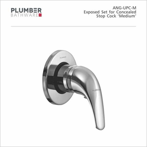 Plumber - Angle Series - Exposed set for Concealed Stop Cock - ANG-UPCM