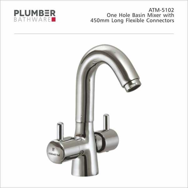 Plumber - Atom Series - One Hole Basin Mixer - ATM-5102