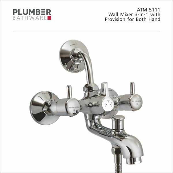 Plumber - Atom Series - Wall Mixer 3 In 1 - ATM-5111