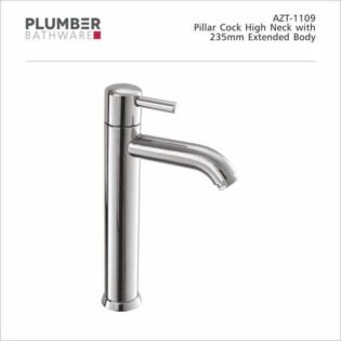 Plumber - Aztec Series - Single Lever Pillar Cock High Neck - AZT-1109