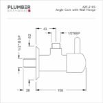 Plumber - Aztec Series - Angle Cock - AZT 2105 - Image 2