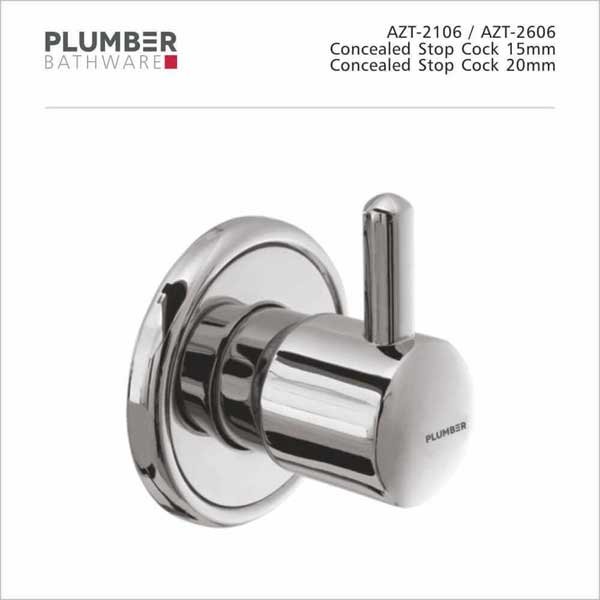 Plumber - Aztec Series - Concealed Stop Cock - AZT-2106