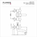 Plumber - Aztec Series - Wall Mixer Telephonic - AZT 3101 - Image 2