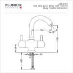Plumber - Aztec Series - One Hole Basin Mixer - AZT 3104 - Image 2