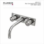 Plumber - Aztec Series - Two Concealed Stop Cocks with Basin Spout - AZT-3111