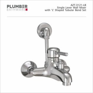 Plumber - Aztec Series - Single Lever Wall Mixer With 'L' Bend - AZT-3121L