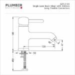 Plumber - Aztec Series - Single Lever Basin Mixer - AZT 3144 - Image 2