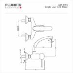 Plumber - Aztec Series - Single Lever Sink Mixer - AZT 3166 - Image 2
