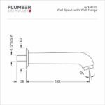 Plumber - Aztec Series - Wall Spout - AZT 4105 - Image 2