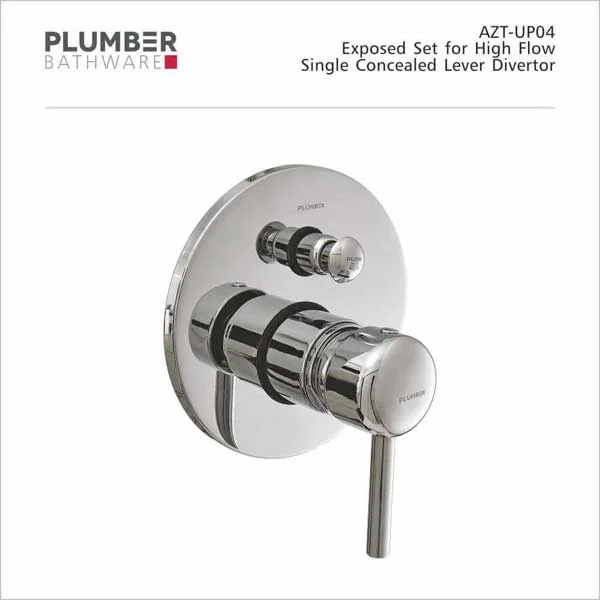 Plumber - Aztec Series - Exposed Set for High Flow Single Lever Divertor - AZT-UP04