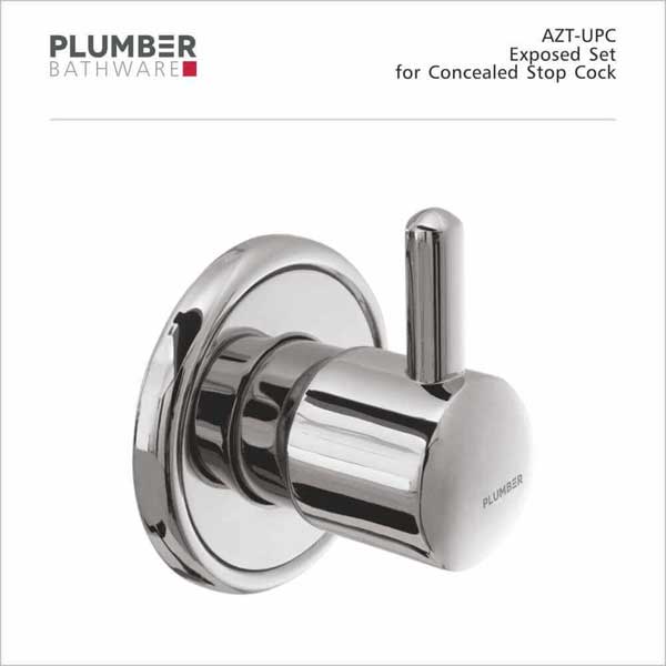 Plumber - Aztec Series - Exposed set for Concealed Stop Cock - AZT-UPC