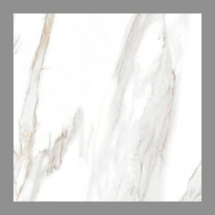 NARMADA - Vitrified Tiles - Glossy - Bianco Carrara - 600 x 600 mm