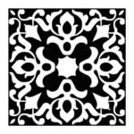 NARMADA - High Lighter Tile - Black and White HL 11 - 600 x 600 mm