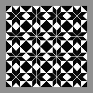 NARMADA - High Lighter Tile - Black and White HL 13 - 600 x 600 mm