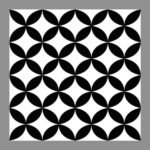 NARMADA - High Lighter Tile - Black and White HL 16 - 600 x 600 mm