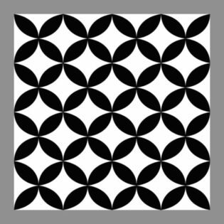 NARMADA - High Lighter Tile - Black and White HL 16 - 600 x 600 mm