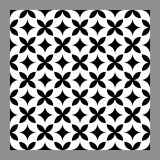 NARMADA - High Lighter Tile - Black and White HL 2 - 600 x 600 mm