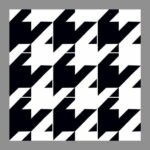 NARMADA - High Lighter Tile - Black and White HL 21 - 600 x 600 mm