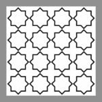 NARMADA - High Lighter Tile - Black and White HL 5 - 600 x 600 mm