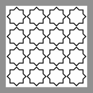 NARMADA - High Lighter Tile - Black and White HL 5 - 600 x 600 mm