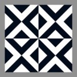 NARMADA - High Lighter Tile - Black and White HL 6 - 600 x 600 mm