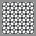 NARMADA - High Lighter Tile - Black and White HL 7 - 600 x 600 mm