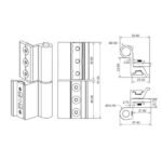 2-Wing Butt Hinge - BTH03 - 42MM - Image 2