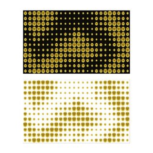 Unique Decorative - Bubble Series - GOLDEN - 300 x 600 mm