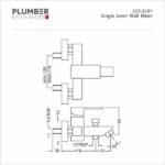 Plumber - Chorush-F Series - Single Lever Wall Mixer - CFT 3101 - Image 2
