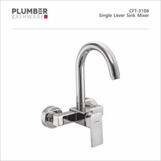 Plumber - Chorush-F Series - Single Lever Sink Mixer Wall Mounted - CFT-3106