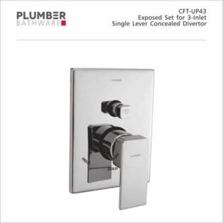 Plumber - Chorush-F Series - Exposed Set for 3-INLET Single Lever Divertor - CFT-UP43