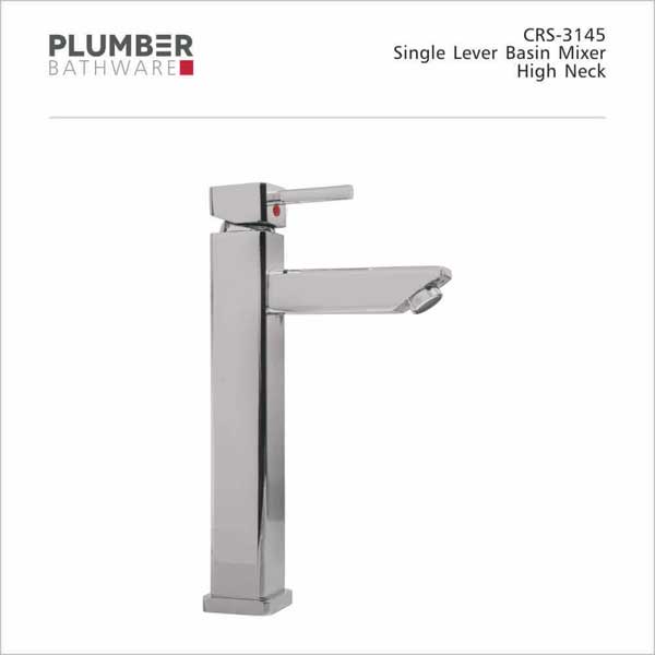 Plumber - Chorush Series - Single Lever Basin Mixer High Neck - CRS-3145