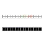 DARSHAN - Border Tiles - Chocolate Series - SILVER - 600 x 60 mm