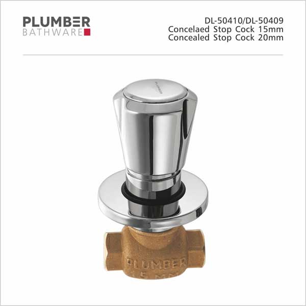 Plumber - Duralife Series - Concealed Stop Cock 20mm - DL-50409