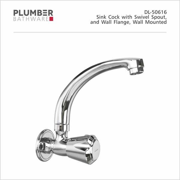 Plumber - Duralife Series - Sink Cock with Swivel Spout - DL-50616