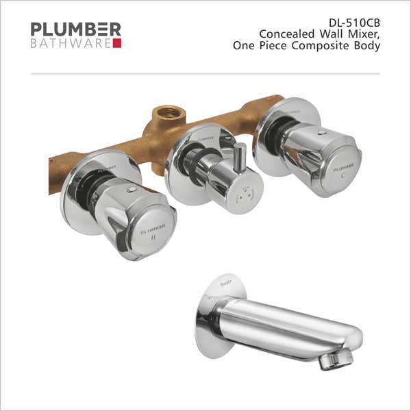Plumber - Duralife Series - Concealed Wall Mixer - DL-510CB