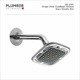 Plumber - Shower - Single Flow Overhead Shower - Basic Double - DR-2101