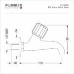 Plumber - Economy Series - Bib Cock Short Nose - EC 0204 - Image 2