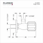 Plumber - Economy Series - Angle Cock - EC 0507 - Image 2