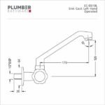 Plumber - Economy Series - Sink Cock Left EC 0618L - Image 2