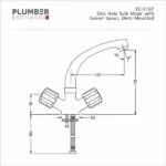 Plumber - Economy Series - One Hole Sink Mixer - EC 5107 - Image 2