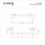 Plumber - Edge Series - Robe Hook Penta - EG 7002 - Image 2