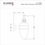 Plumber - Edge Series - Liquid Soap Dispensor Glass Bottle - EG 7004 - Image 2