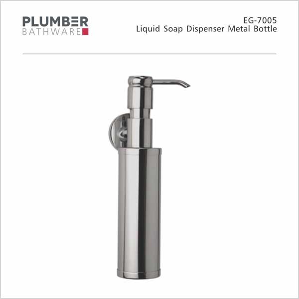 Plumber - Edge Series - Liquid Soap Dispensor Metal Bottle - EG-7005